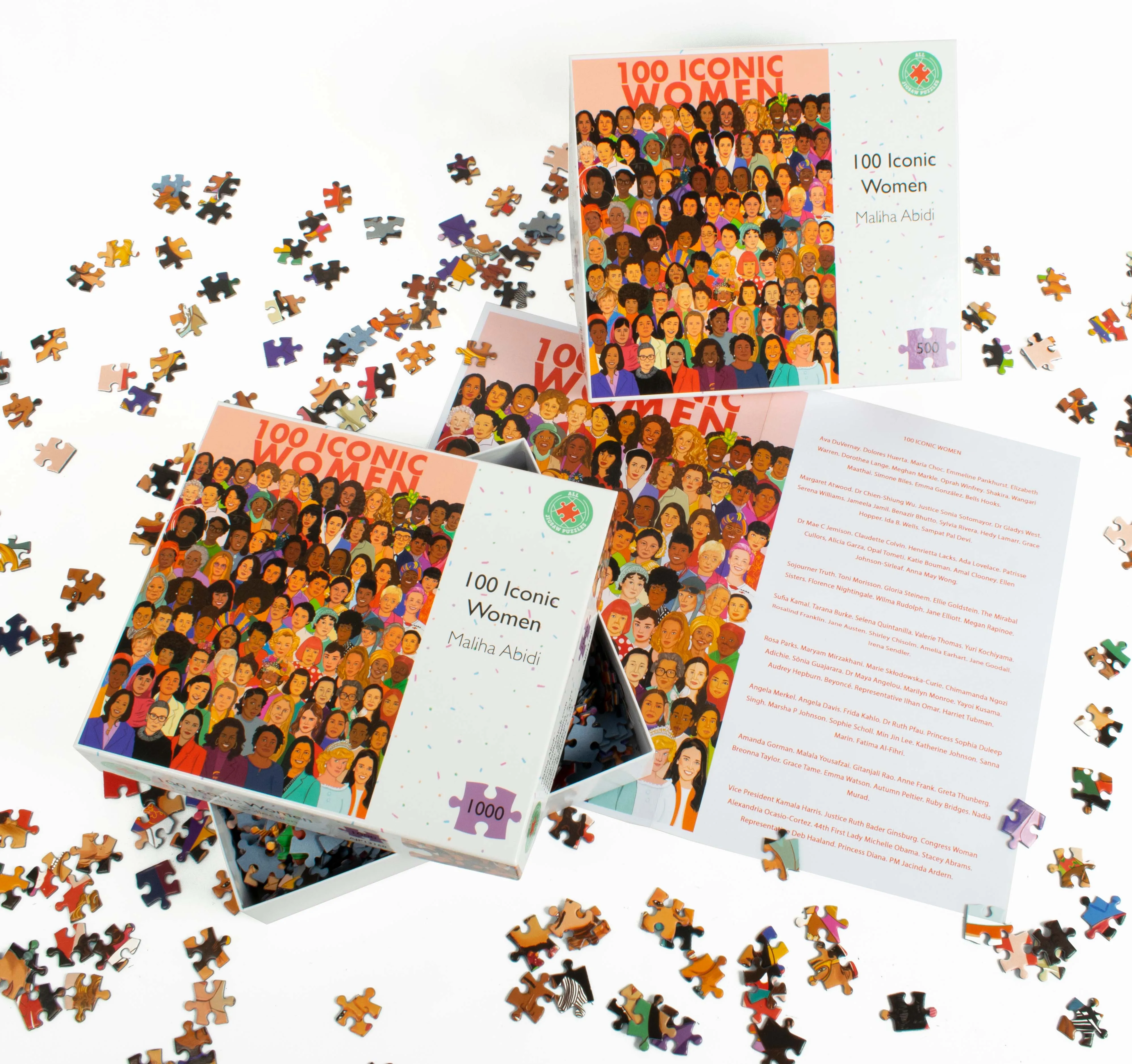 100 Iconic Women - 500 Piece Jigsaw Puzzle