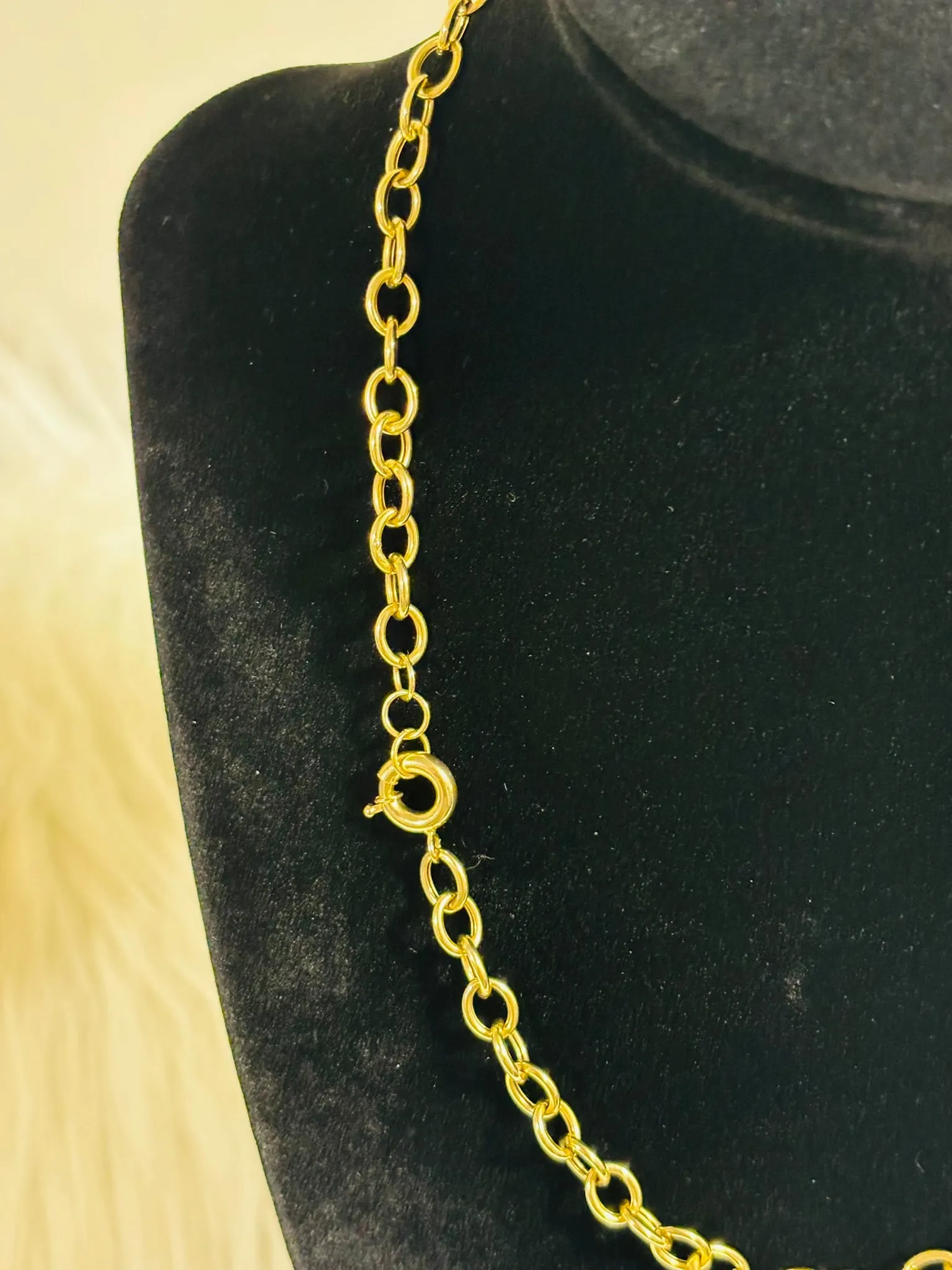 18K Gold Necklace with Heart Charm