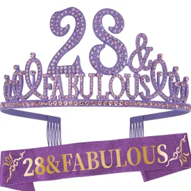 28th Birthday, 28th Birthday Decorations for Women, 28th Birthday Gifts for Women, 28th