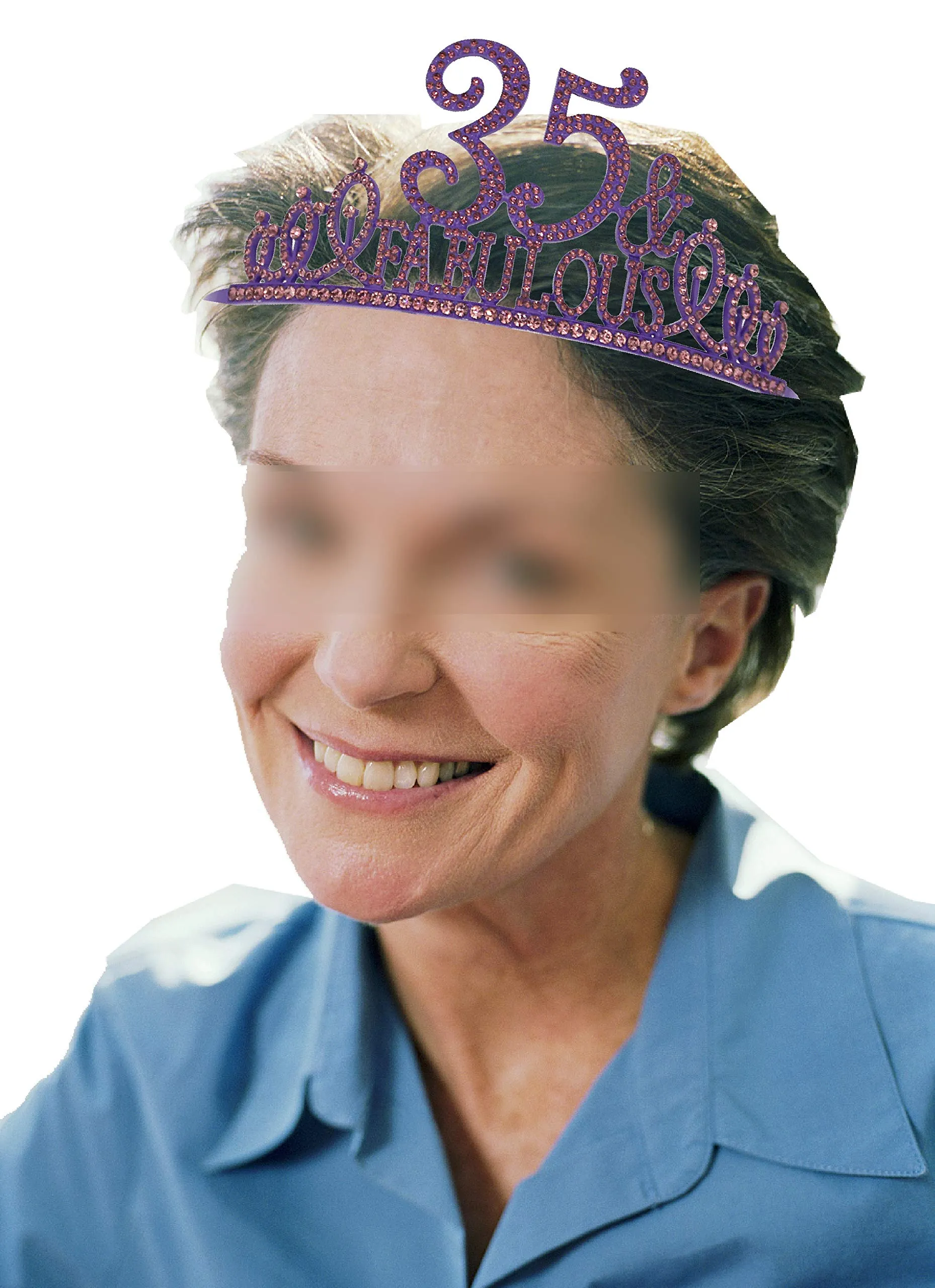 35th Birthday Gifts for Women, 35th Birthday Crown and Sash for Women, 35th Birthday