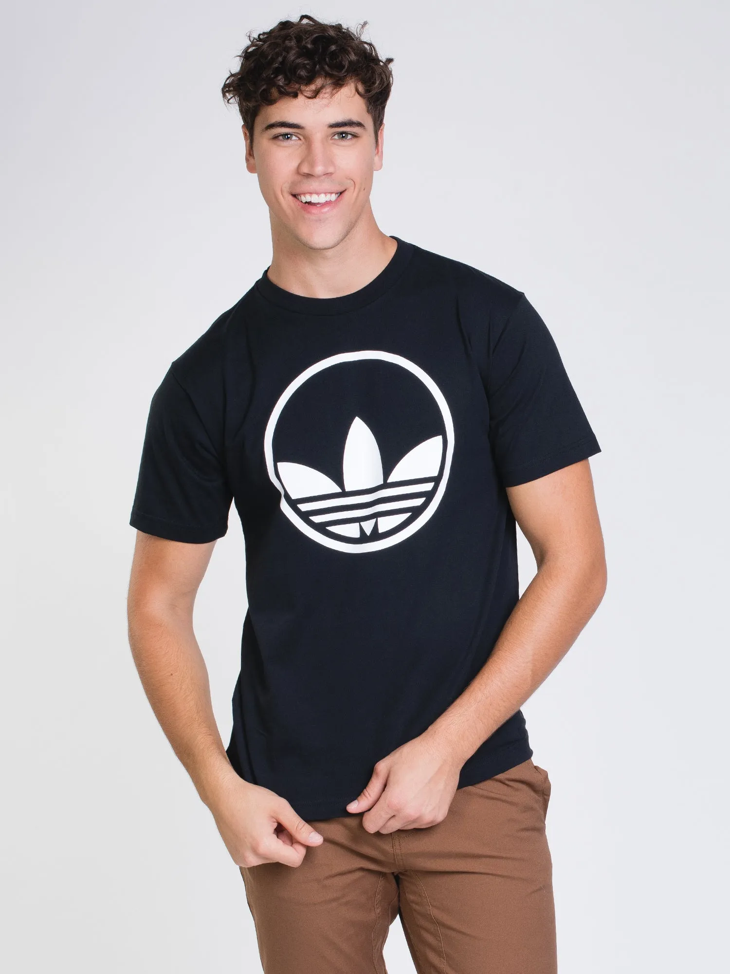 ADIDAS CIRCLE TREFOIL SHORT SLEEVE T-SHIRT  - CLEARANCE