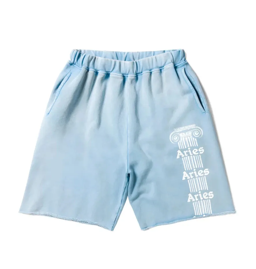 AGED ANCIENT COLUMN SWEATSHORT / ARIES / PALE BLUE