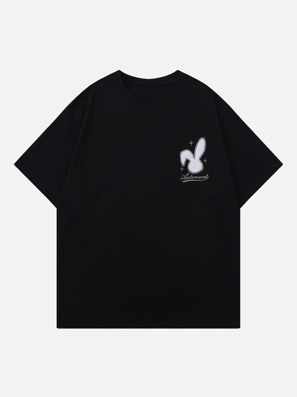 AlanBalen® - Flocked Rabbit Print Tee