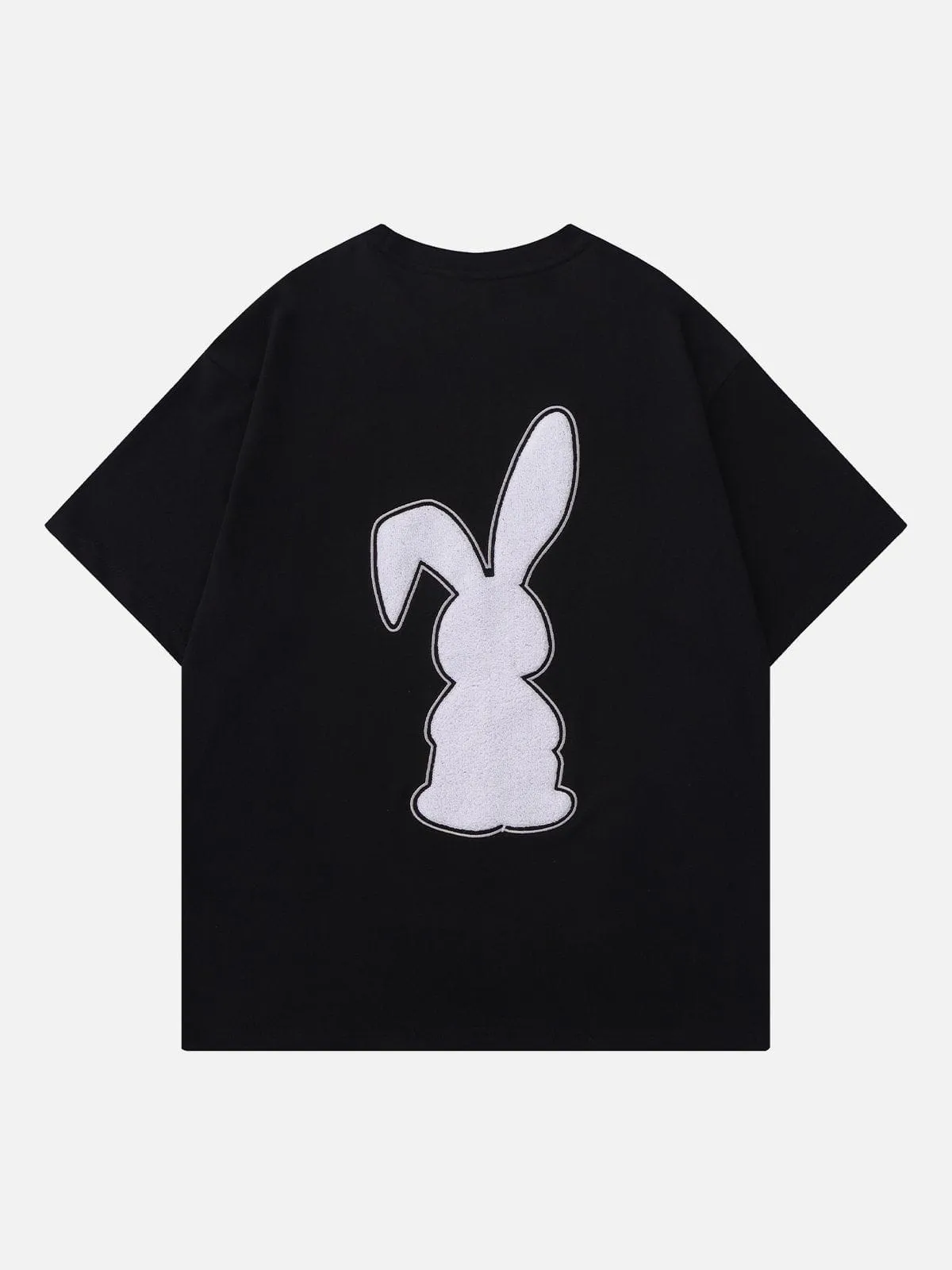 AlanBalen® - Flocked Rabbit Print Tee