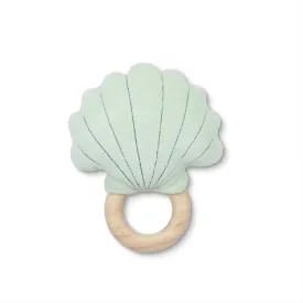 Apple Park Teal Shell Rattle