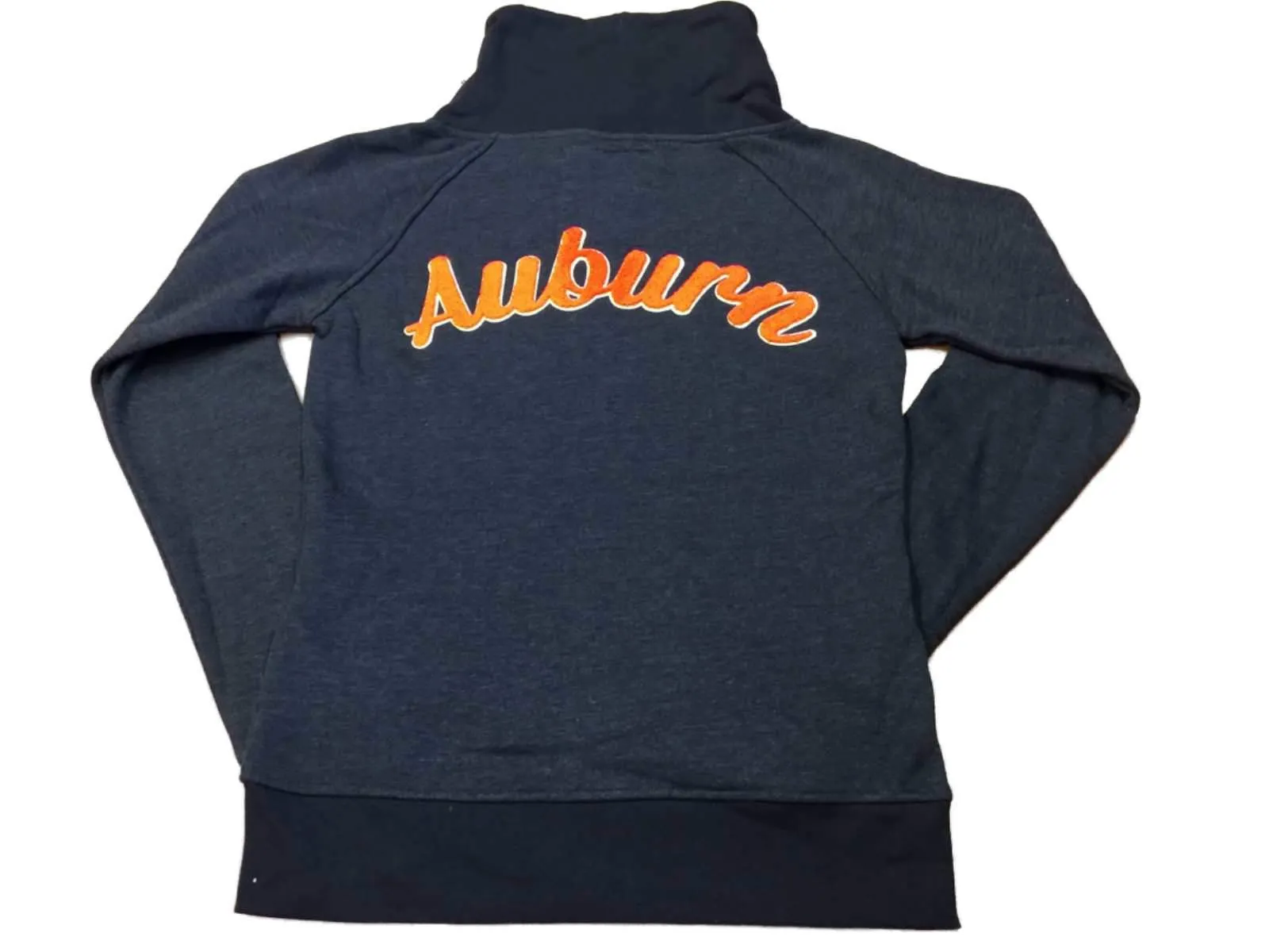 Auburn Tigers Colosseum WOMEN Navy Full Zip Up Long Sleeve Jacket (M)