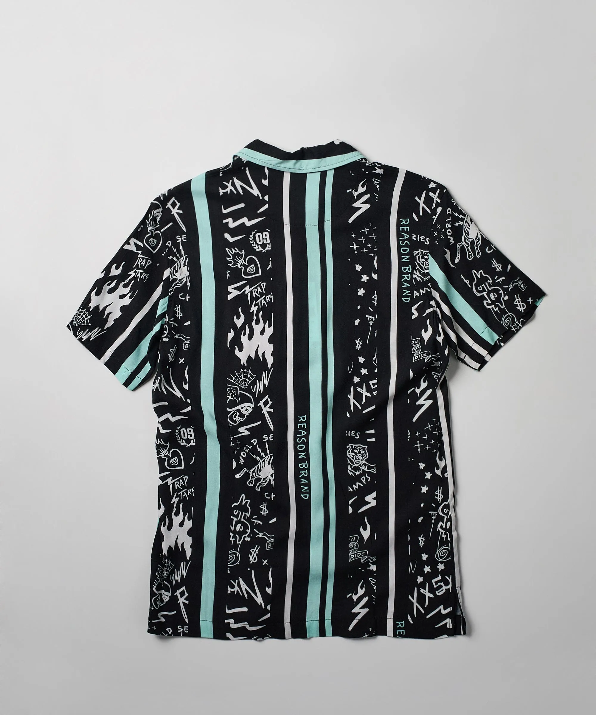 Blurry Allover Print Short Sleeve Shirt