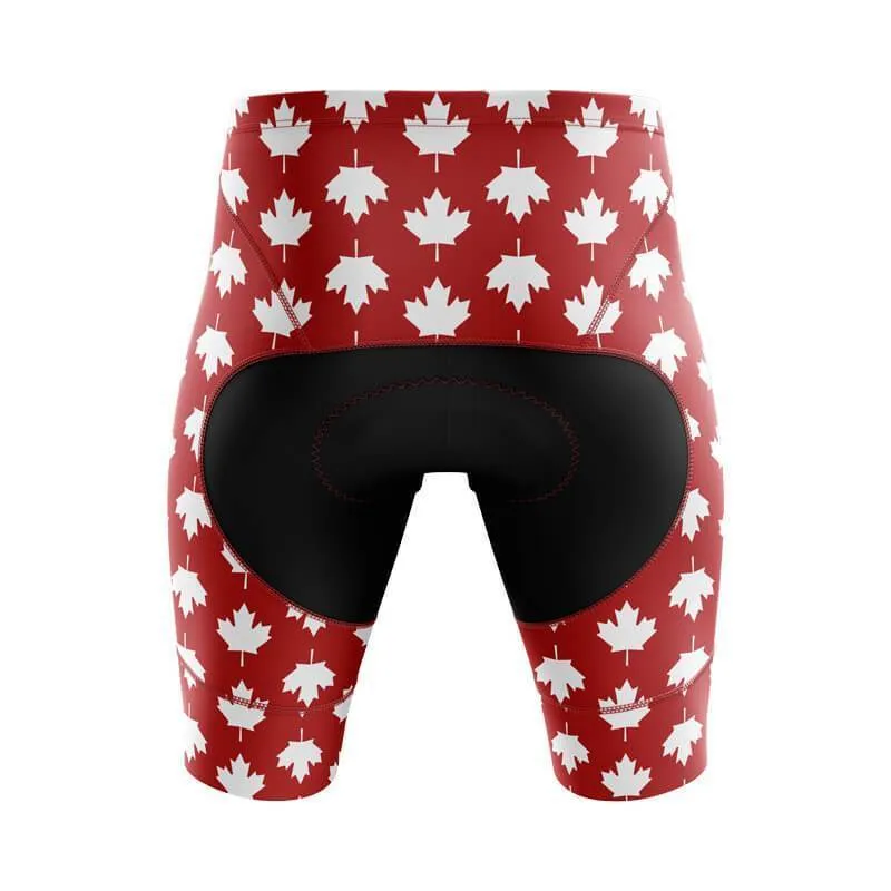 Canada Leaf Pattern Bib & Shorts