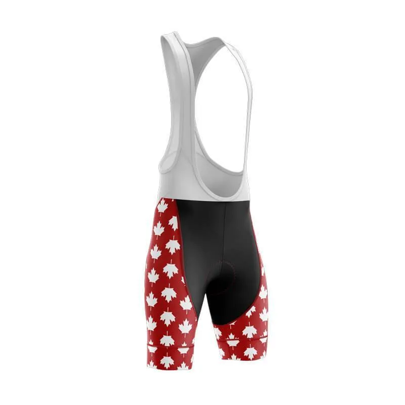 Canada Leaf Pattern Bib & Shorts