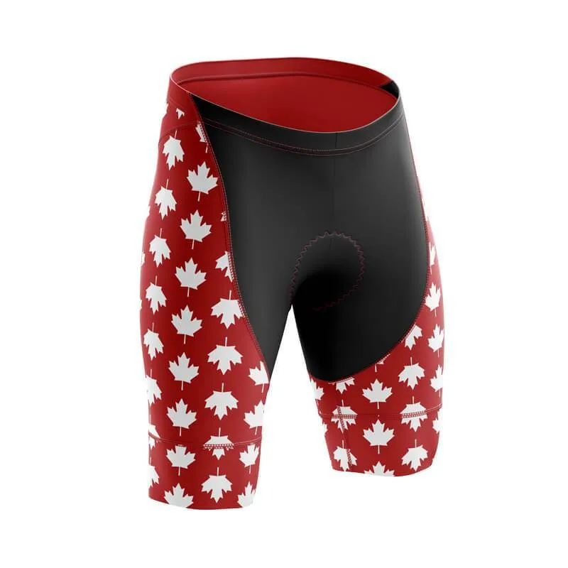 Canada Leaf Pattern Bib & Shorts