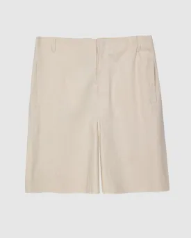 CANVAS SHORTS DESILLUSION IN ECRU