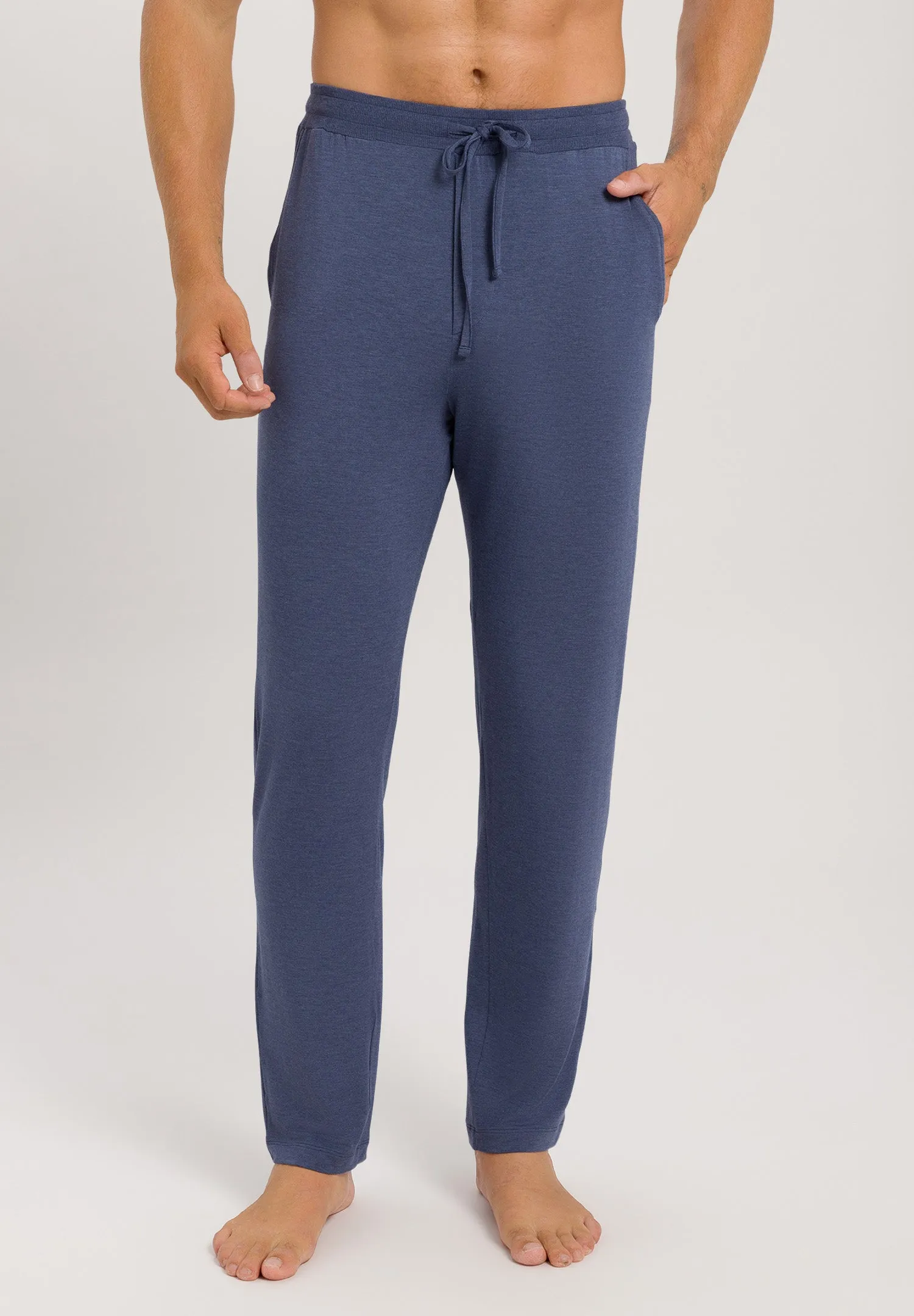 Casuals Drawstring Pants | Slate Blue Melange 75040-2898