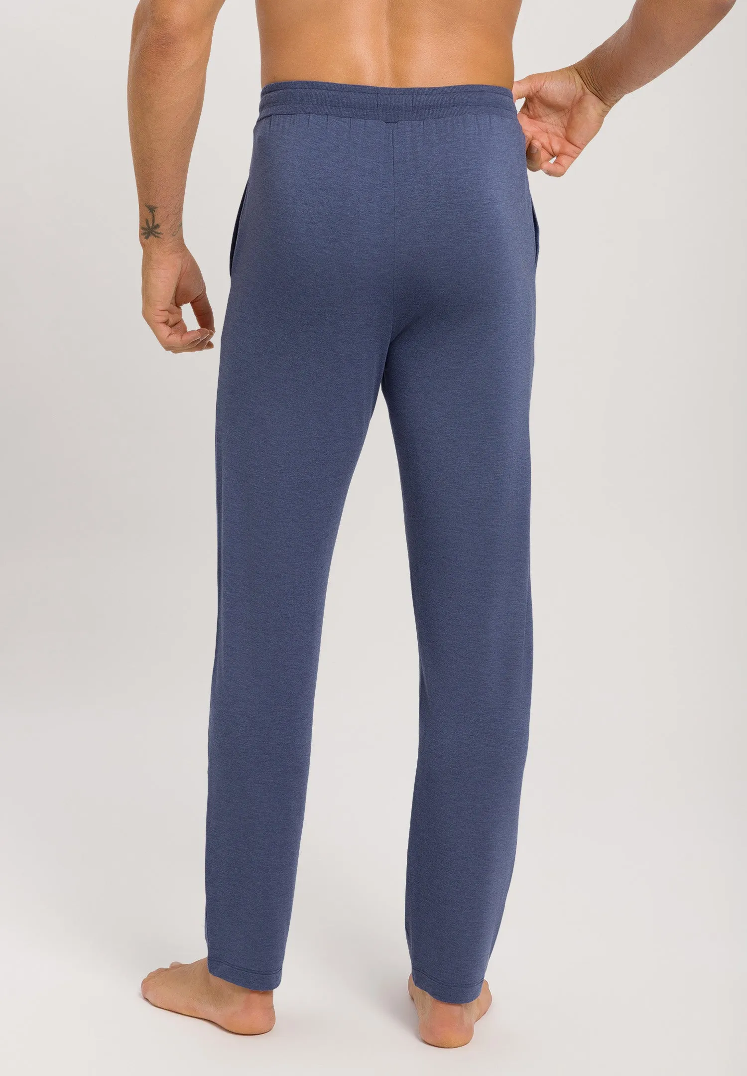 Casuals Drawstring Pants | Slate Blue Melange 75040-2898