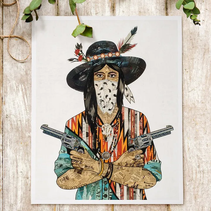 COWGIRL (BANDANA), II limited edition paper print