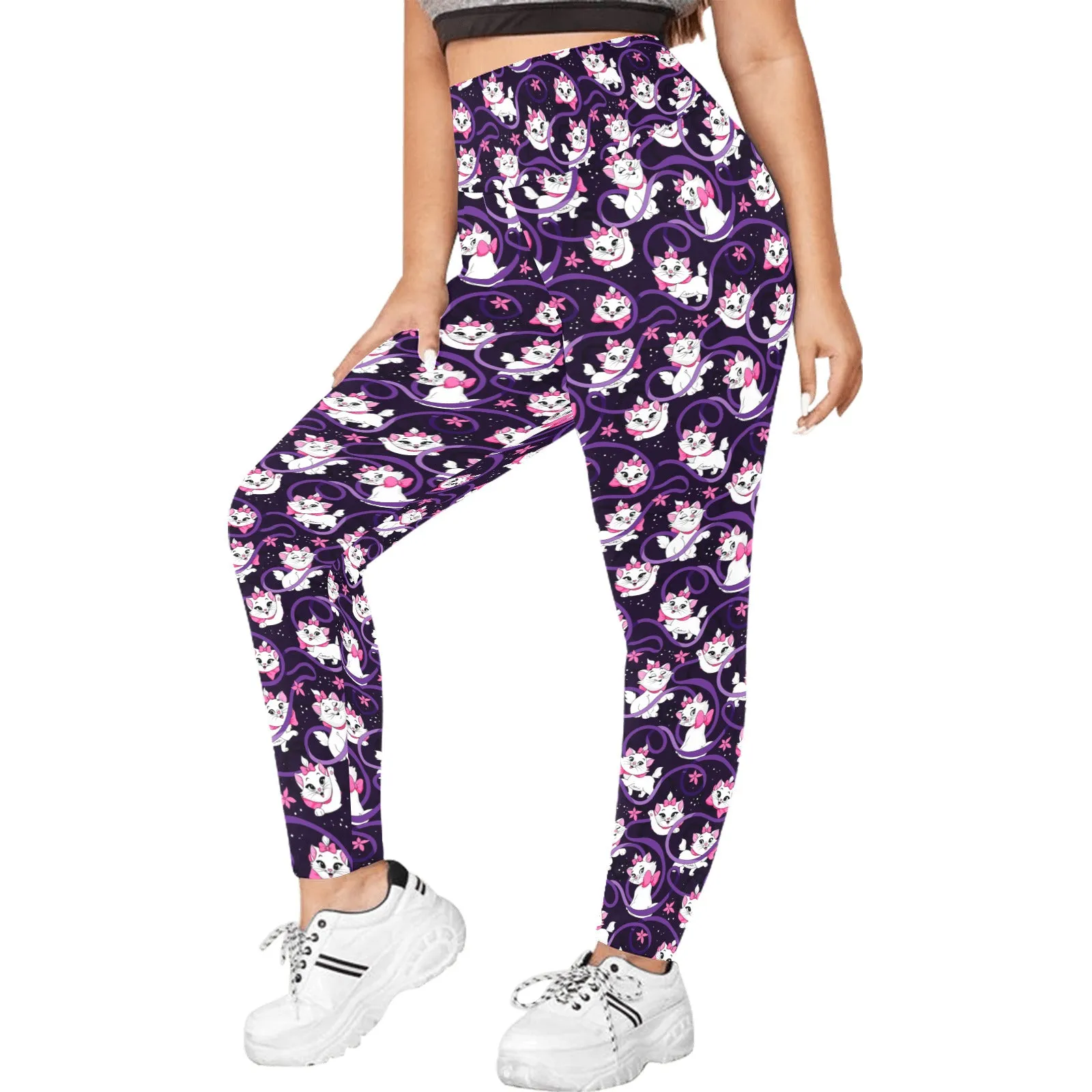 Disney Aristocats Marie Because I'm A Lady Women's Plus Size Athletic Leggings