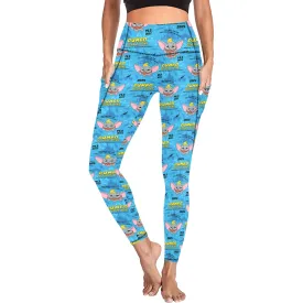 Disneyland Dumbo Double Dare Women's Athletic Leggings Wth Pockets