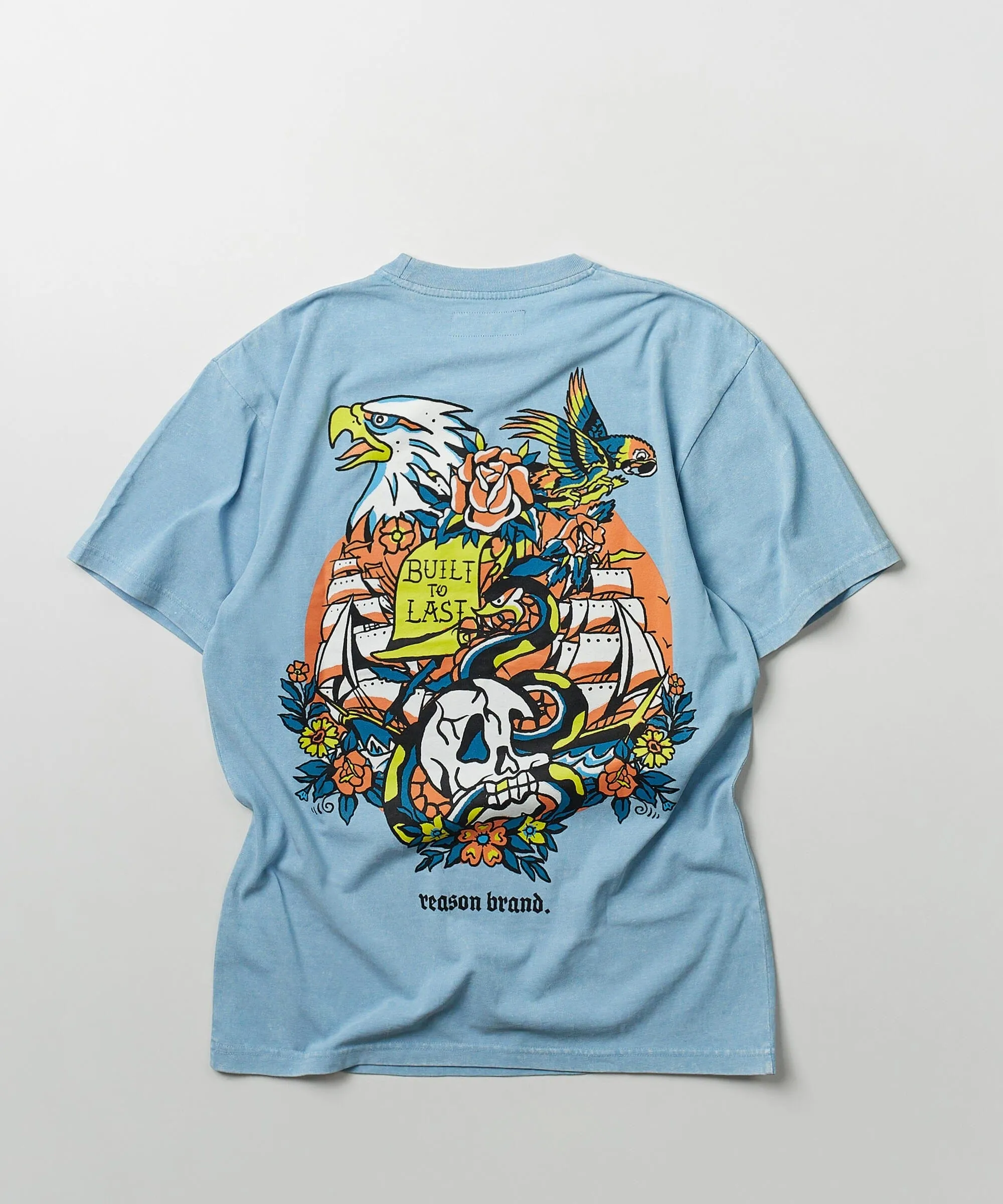 Epic Short Sleeve Graphic Print Tee - Light Blue