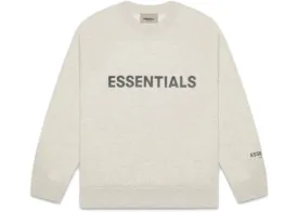 ESSENTIALS FOG 3D SILICON HOODIE OATMEAL