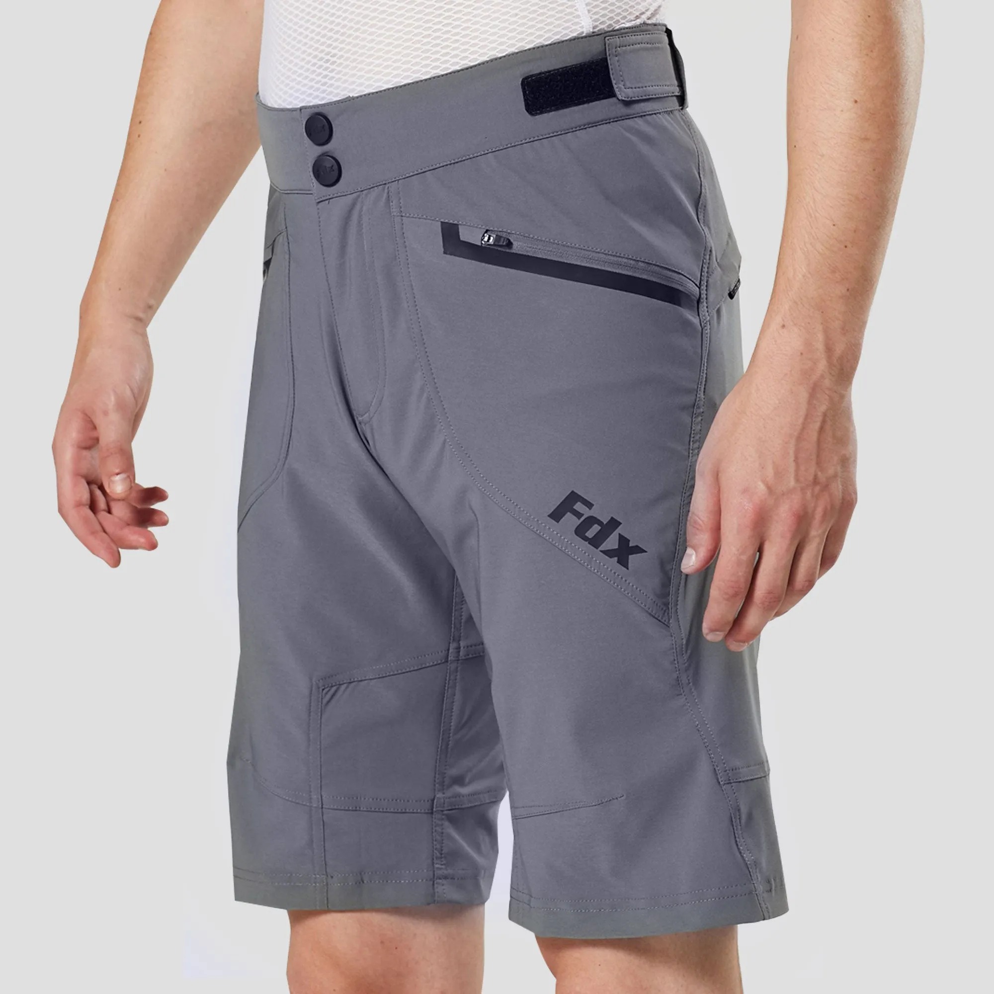 Fdx Nomad Grey Men's & Boy's Mtb Summer Cycling Shorts