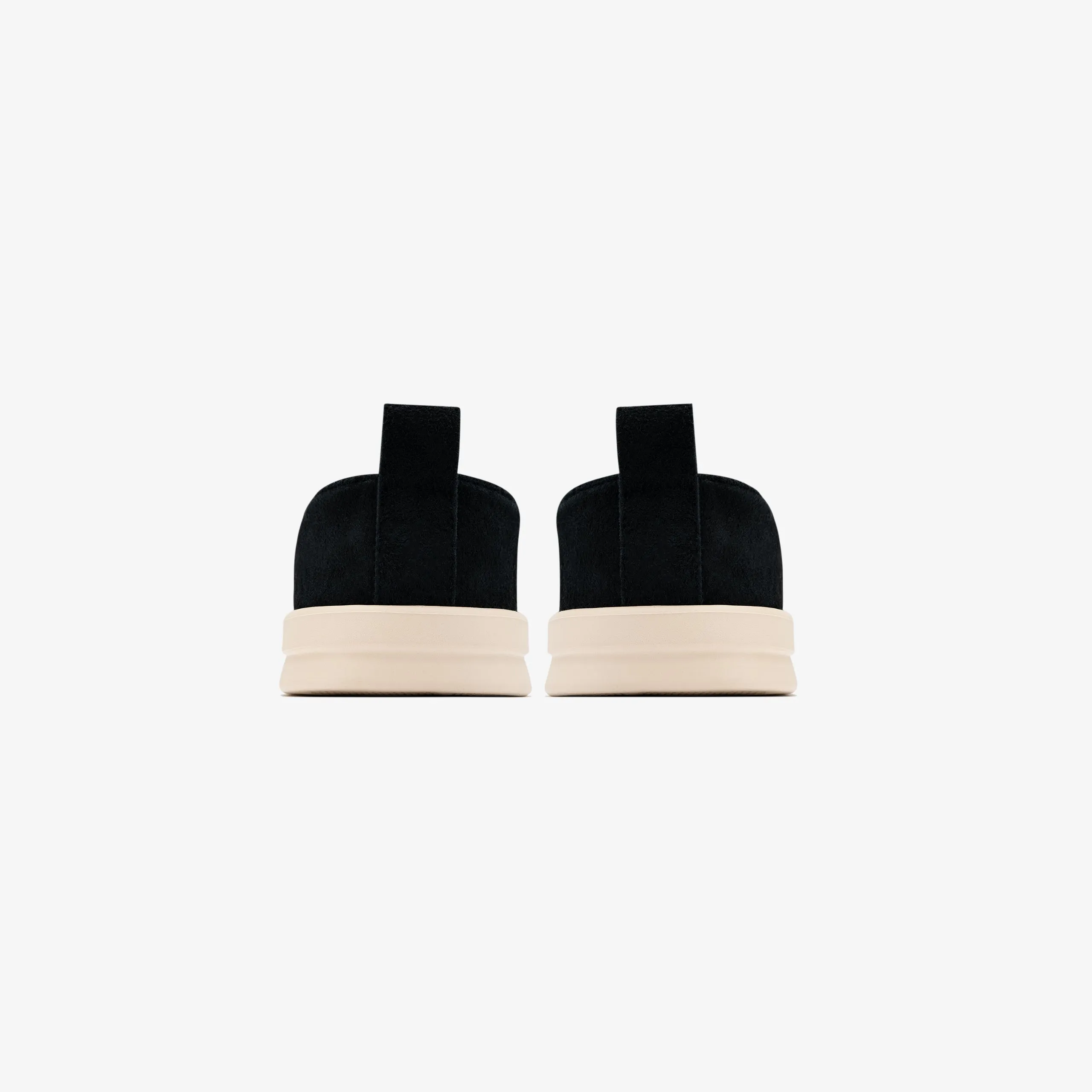 Gehry - Jet Black Hairy Suede / Shortbread