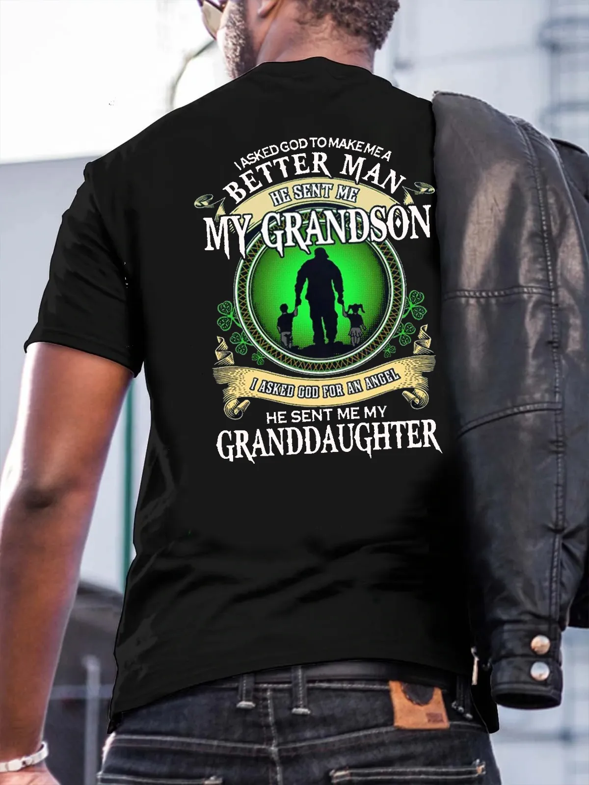 Grandpa Grandson Granddaughter Family Vintage Shirts&Tops