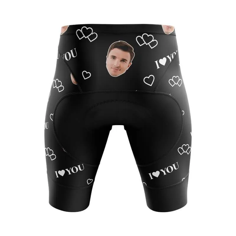 I love you Custom Face Shorts (black)