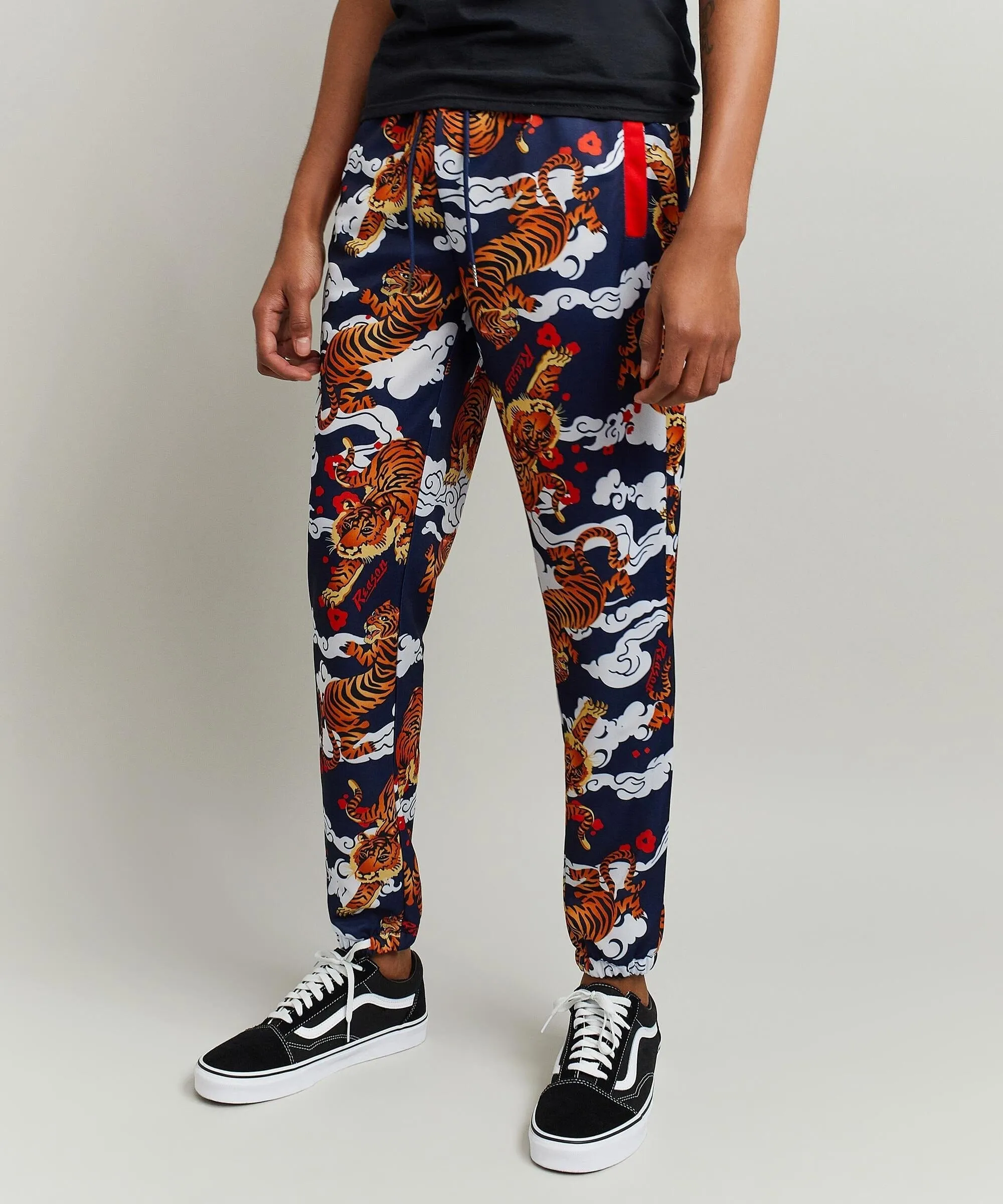 Japanese Tiger Balm Print Track Joggers