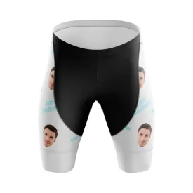 Just Married Custom Face Shorts (white)