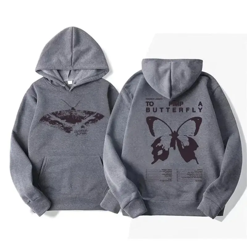 Kendrick Lamar Album Hoodies to Pimp a Butterfly Tracklist Graphic Hoodie Men'S Women Harajuku Aesthetic Long Sleeve Sweatshirts