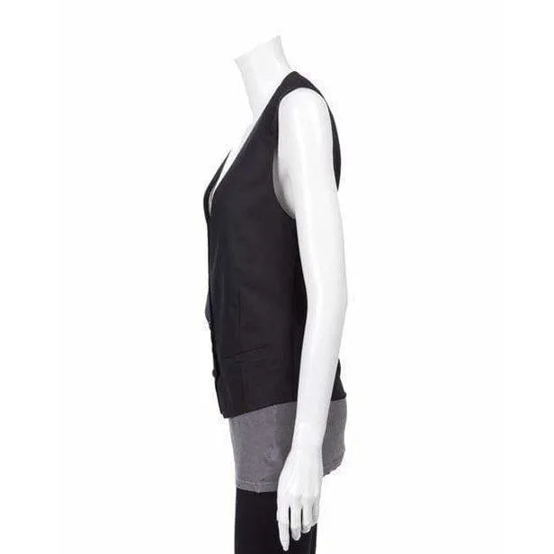 Kris Van Assche Waistcoat With Back Knot