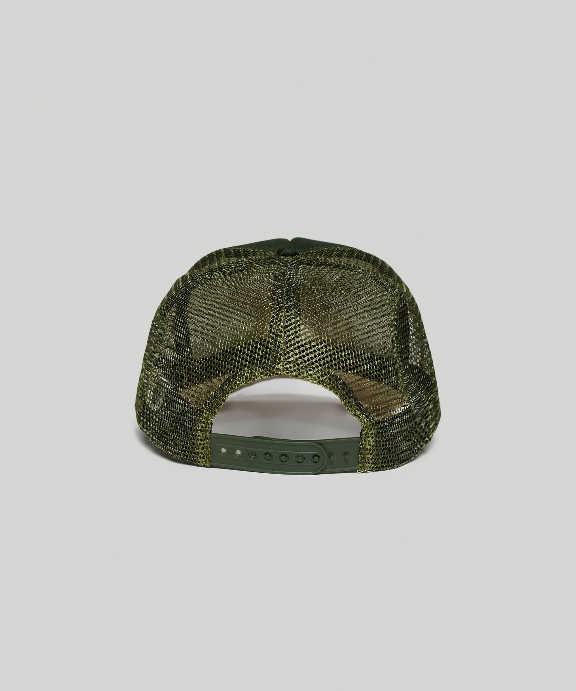 LA Embroidery Trucker Hat - Olive Green