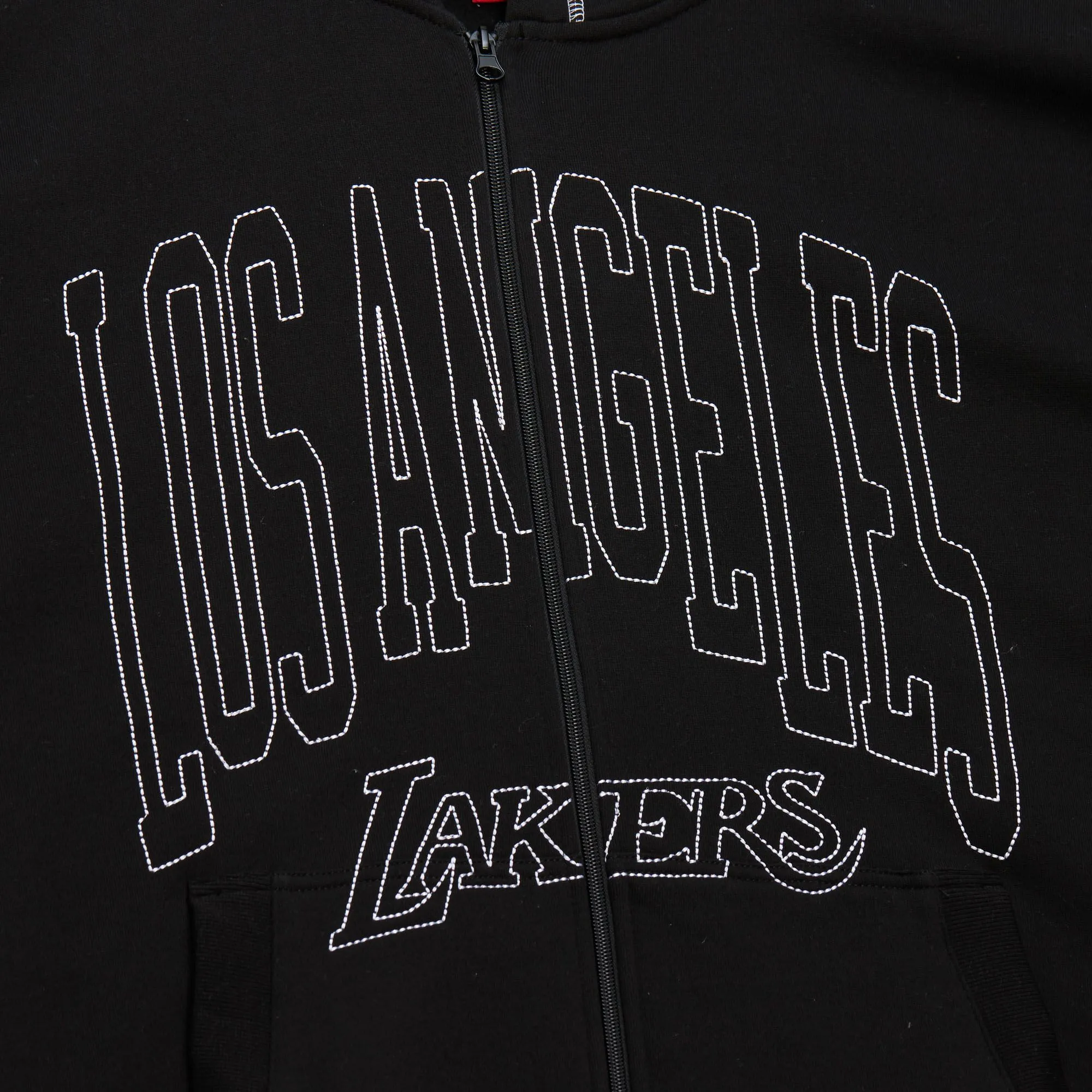 LAKERS CONTRAST FULL ZIP HOODIE