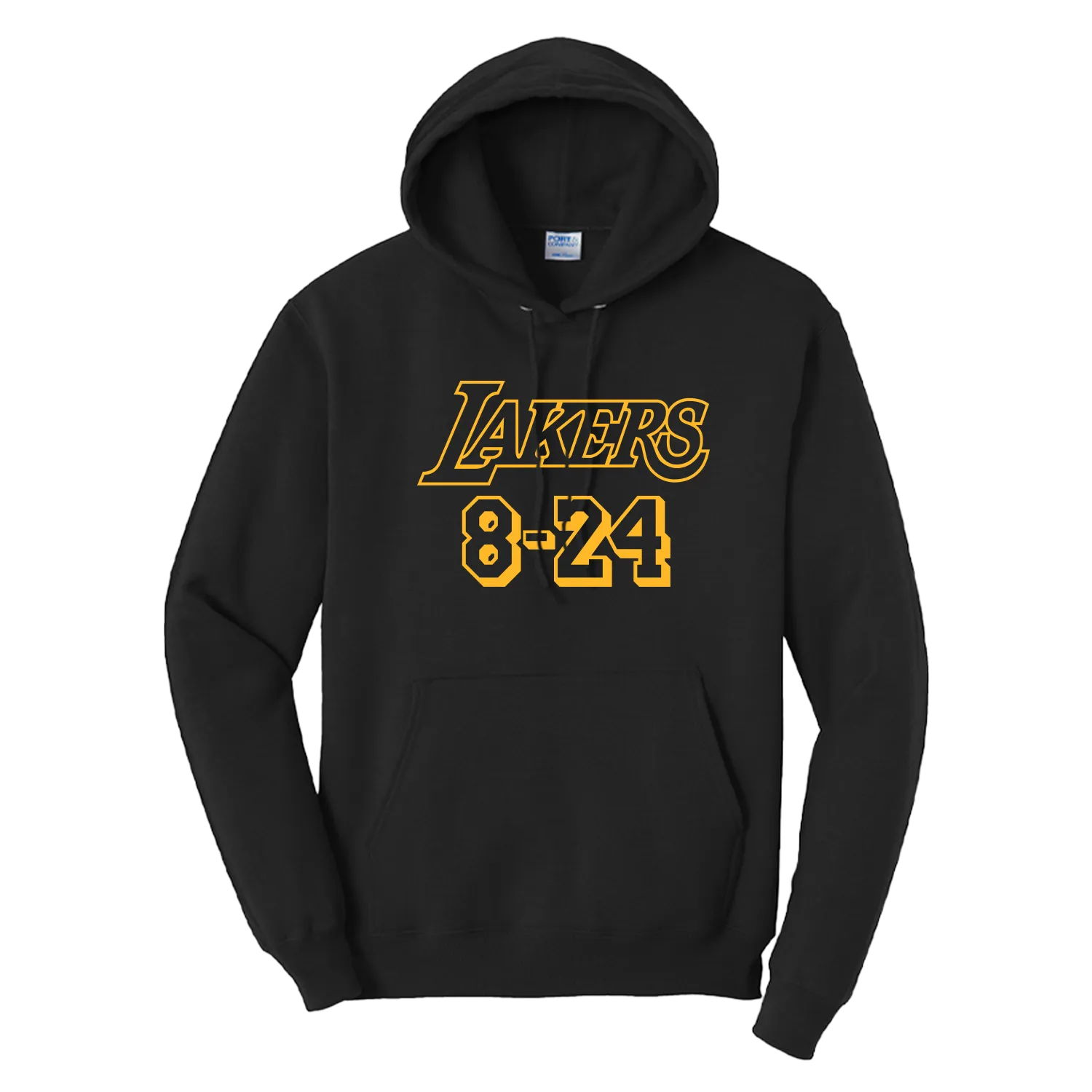 Lakers Kobe 8 24 Wordmark Logo Hoodie