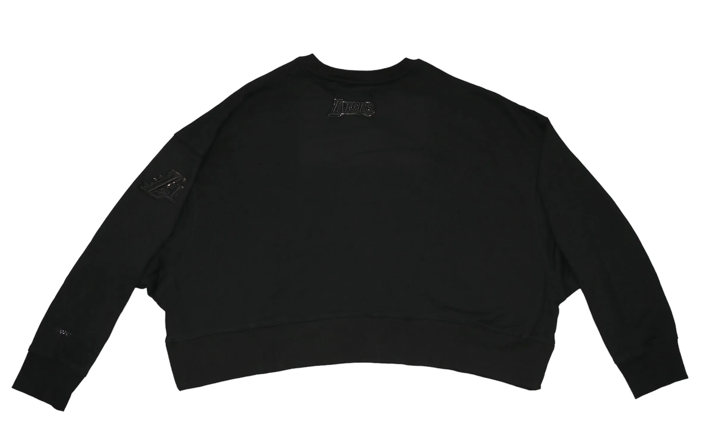 Lakers Women's Triple Black Fleece Crewneck