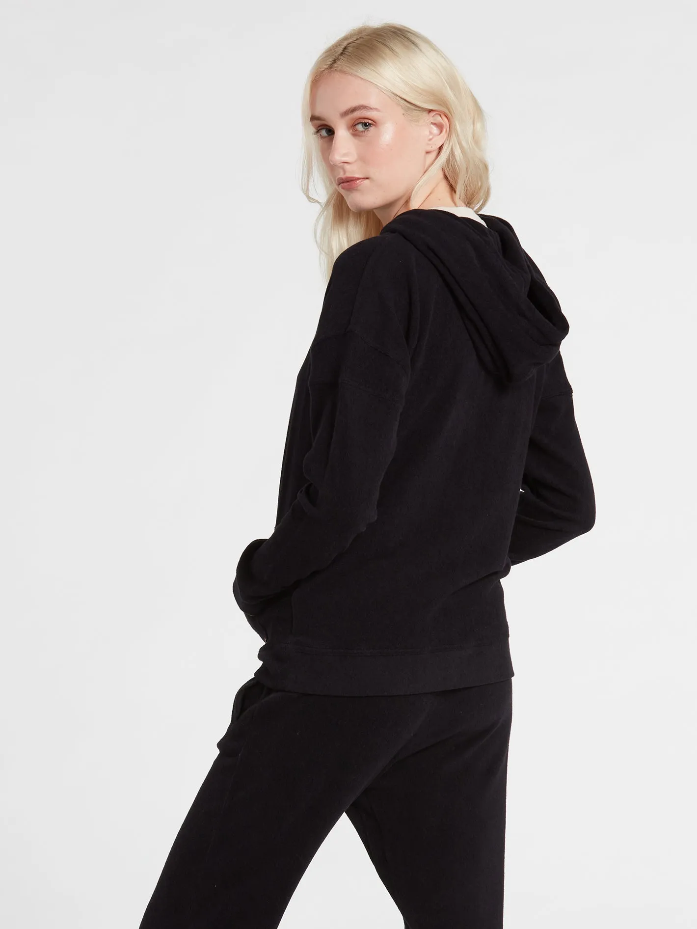 Lived In Lounge Zip Hoodie - Black