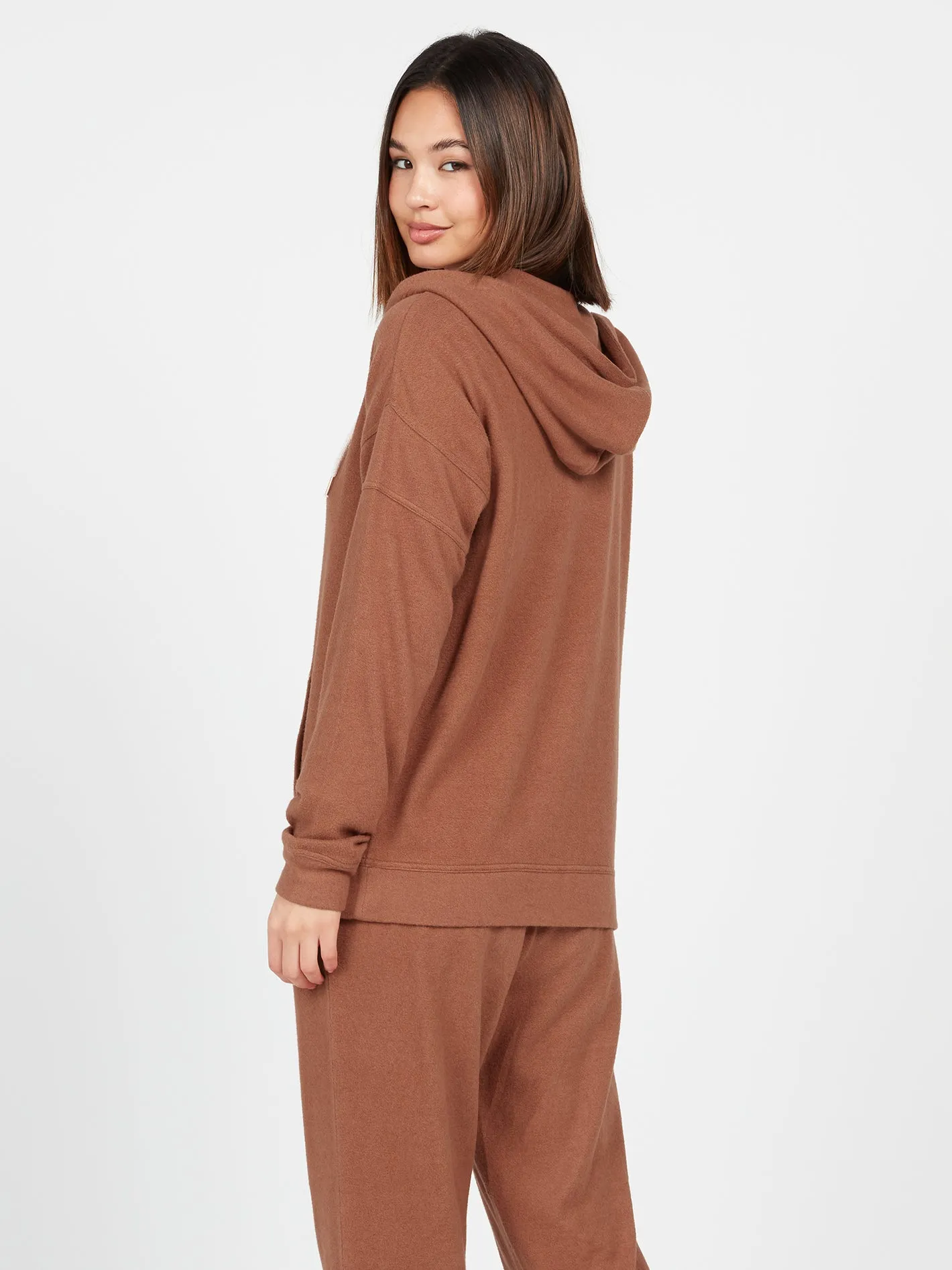 Lived In Lounge Zip Hoodie - Dark Clay