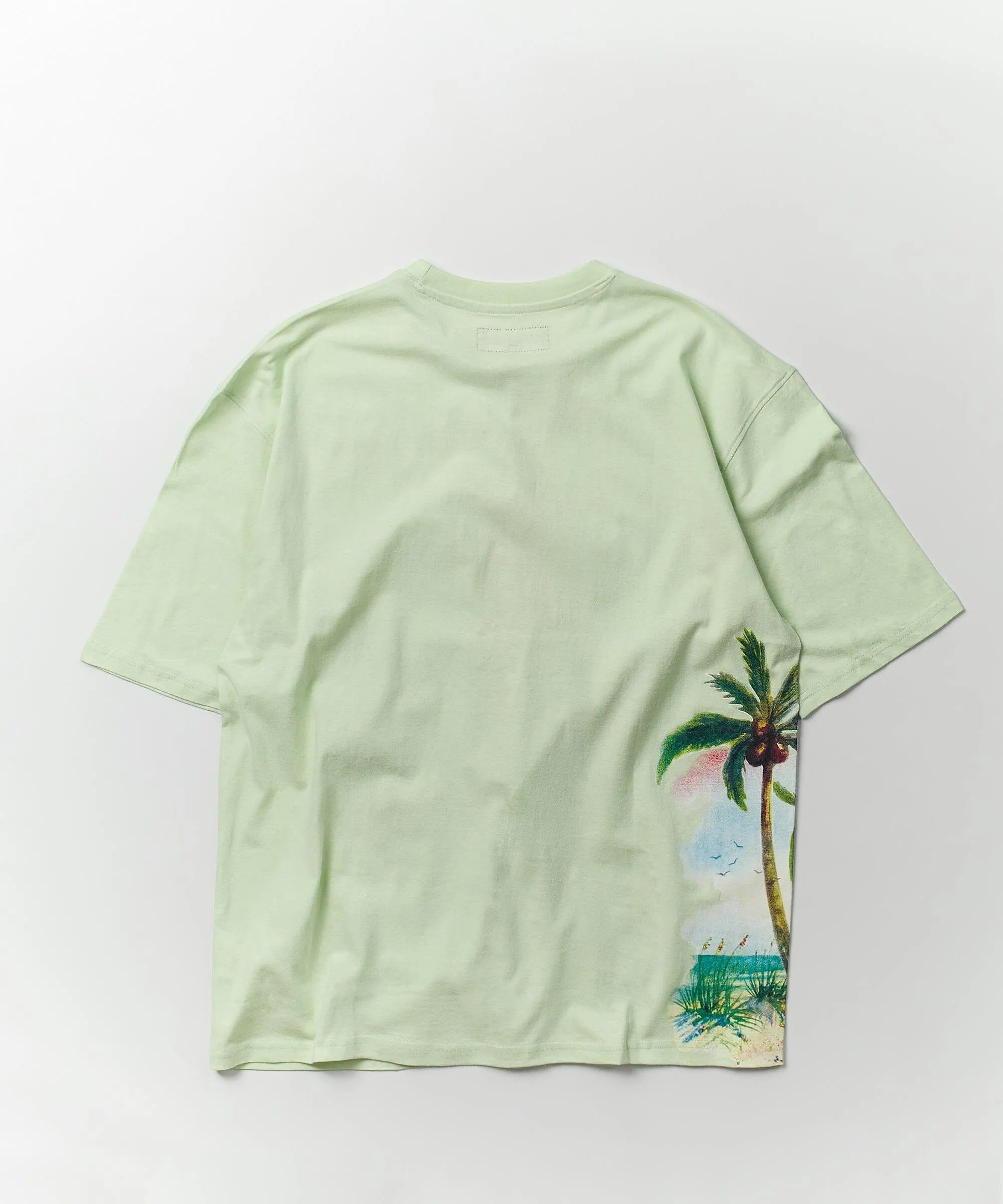 Luckier We Become Oversized Graphic Tee - Olive Green