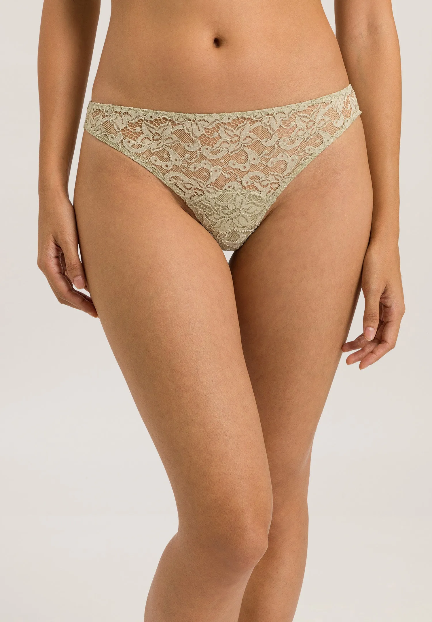 Luxury Moments Thong | Moss Green 71507-2720