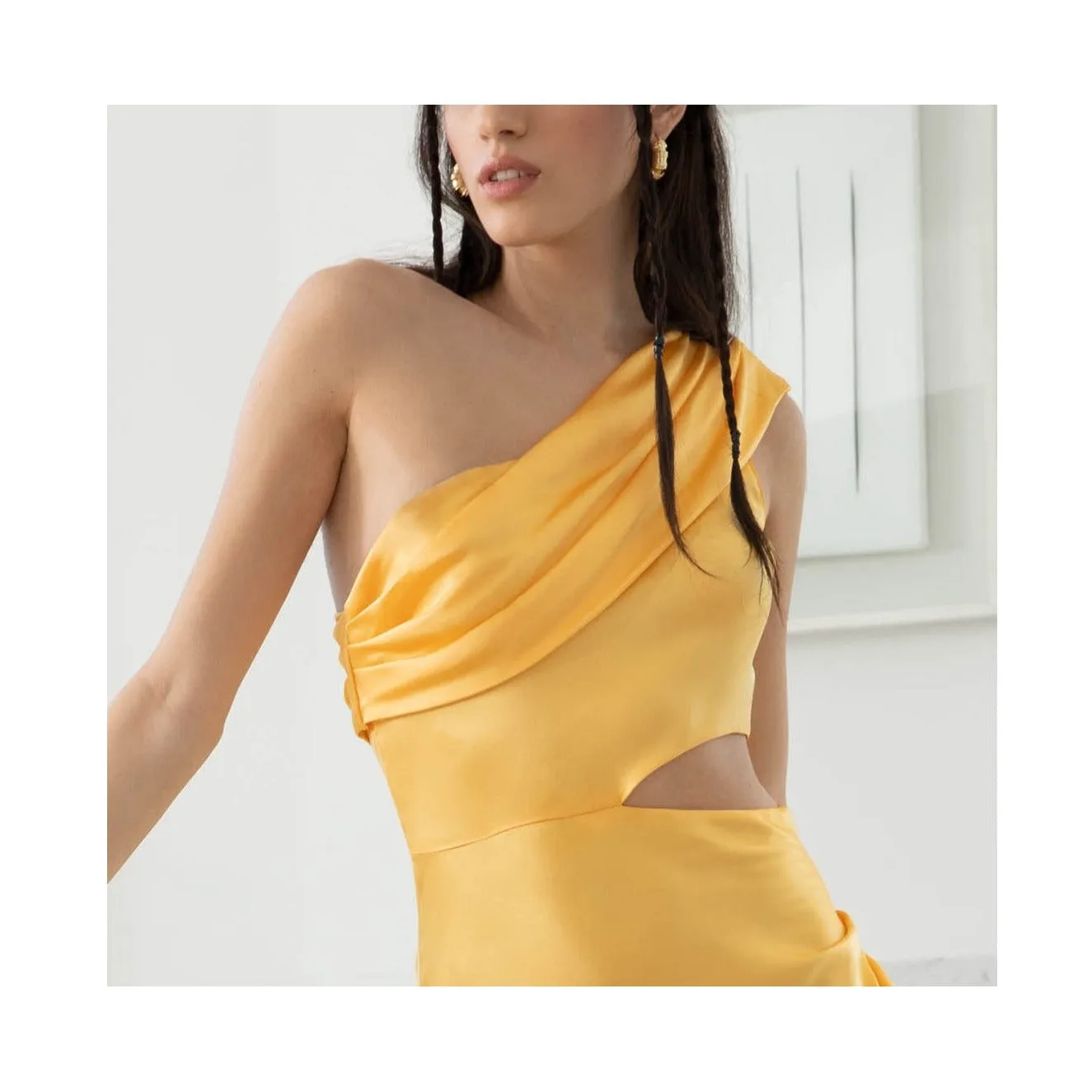 Marilyn Midi Dress - Citron.