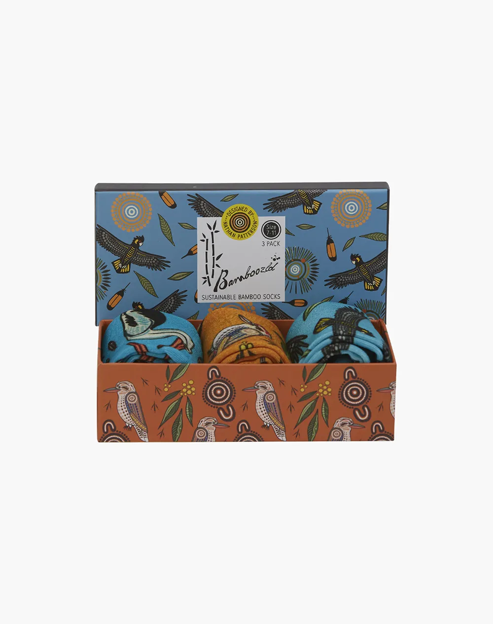 MENS AUSTRALIAN NATIVE BIRDS 3PK GIFT BOX