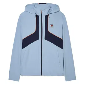 Men`s Solar Power Tennis Track Jacket Blue Chill and Fila Navy