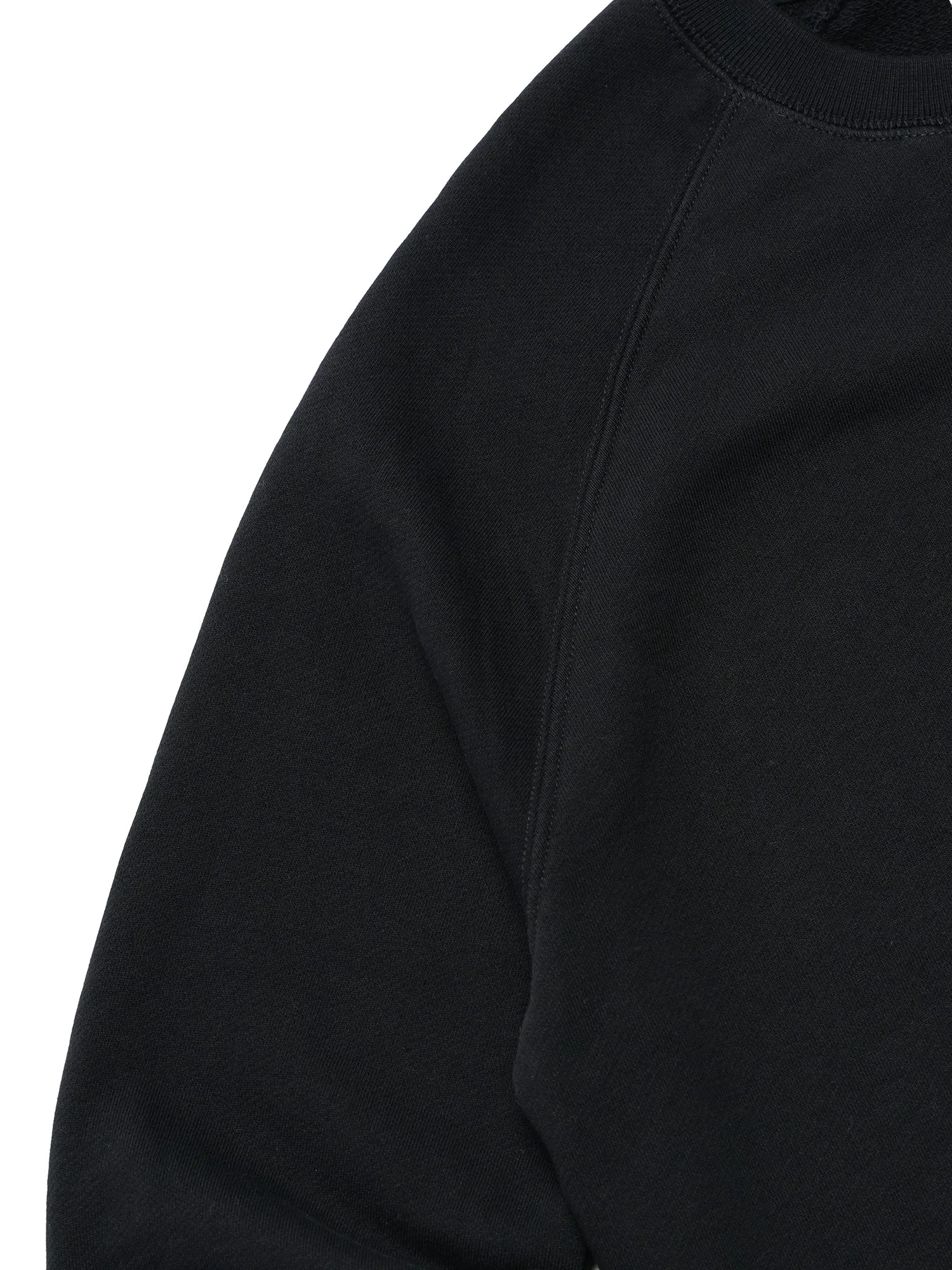 M_SWEATSHIRT FOX HEAD PATCH_BLACK