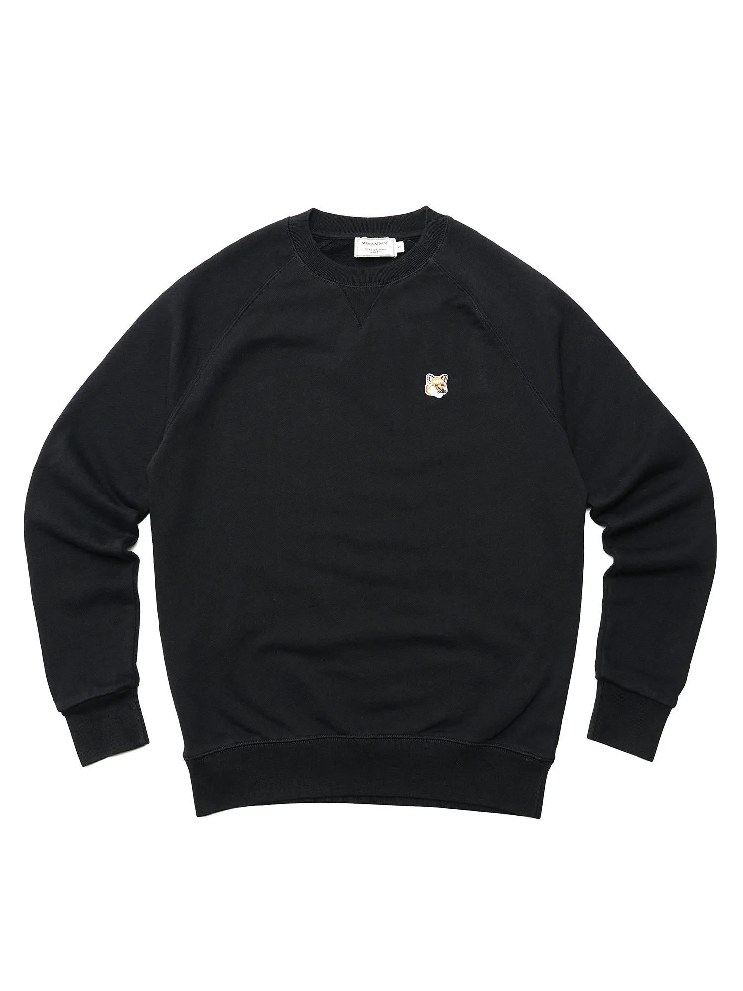 M_SWEATSHIRT FOX HEAD PATCH_BLACK