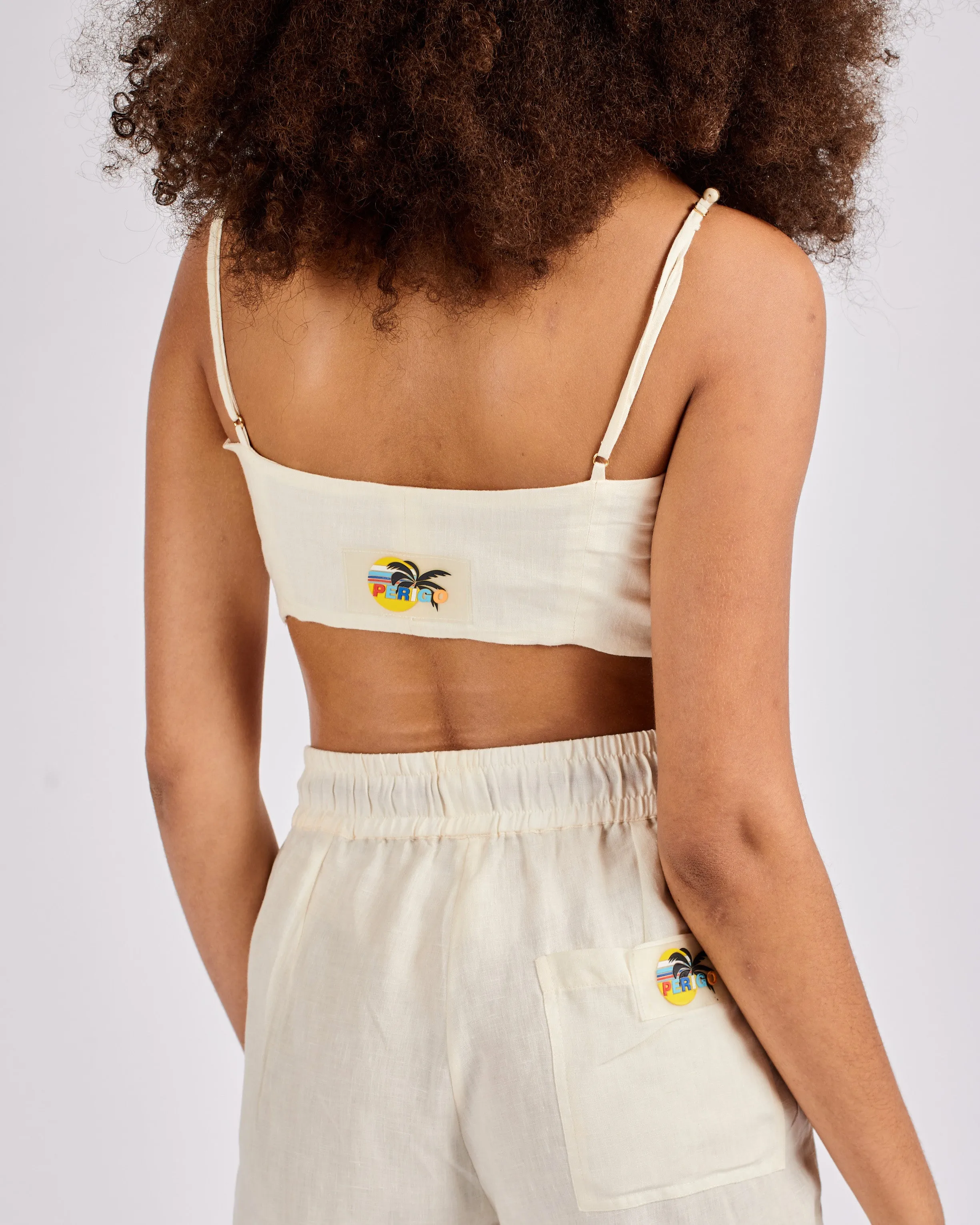 NAIA TOP IN OFF-WHITE LINEN