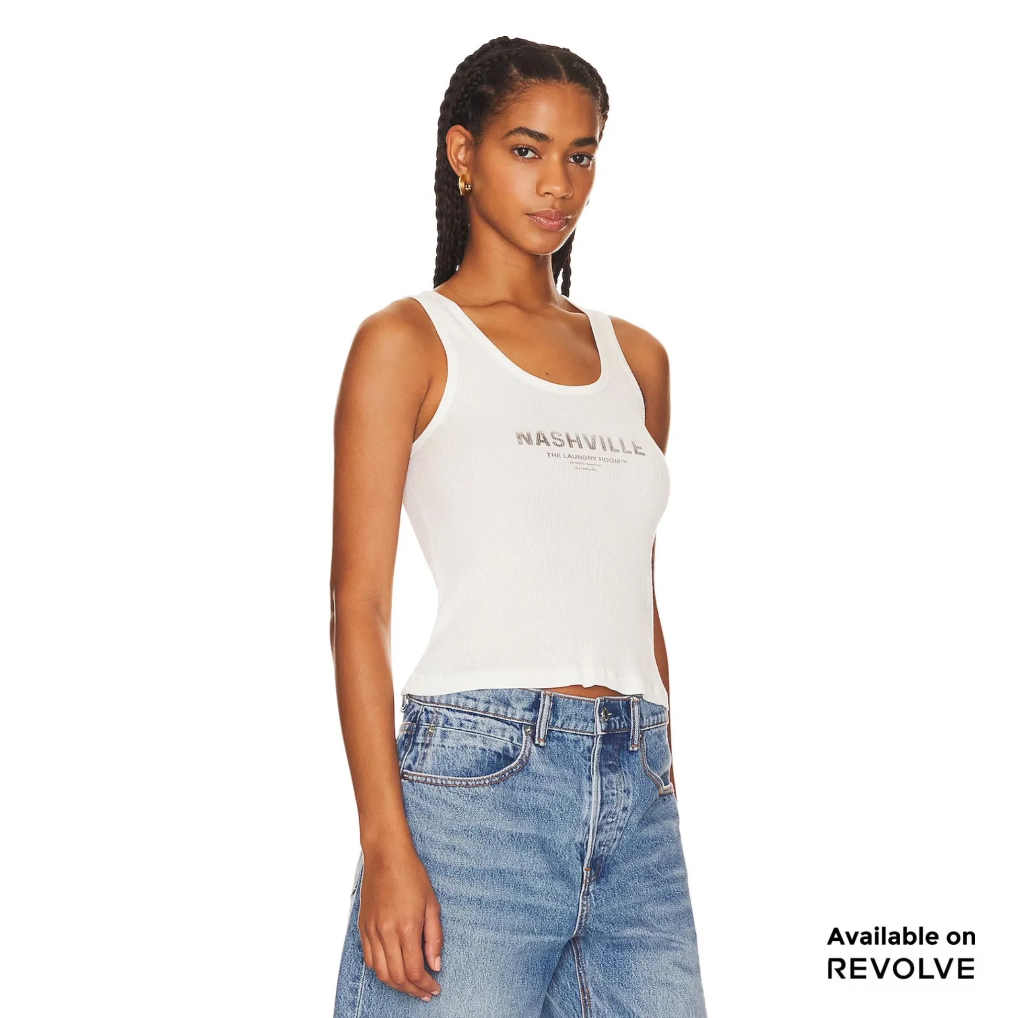 Nashville - Rib Tank - White