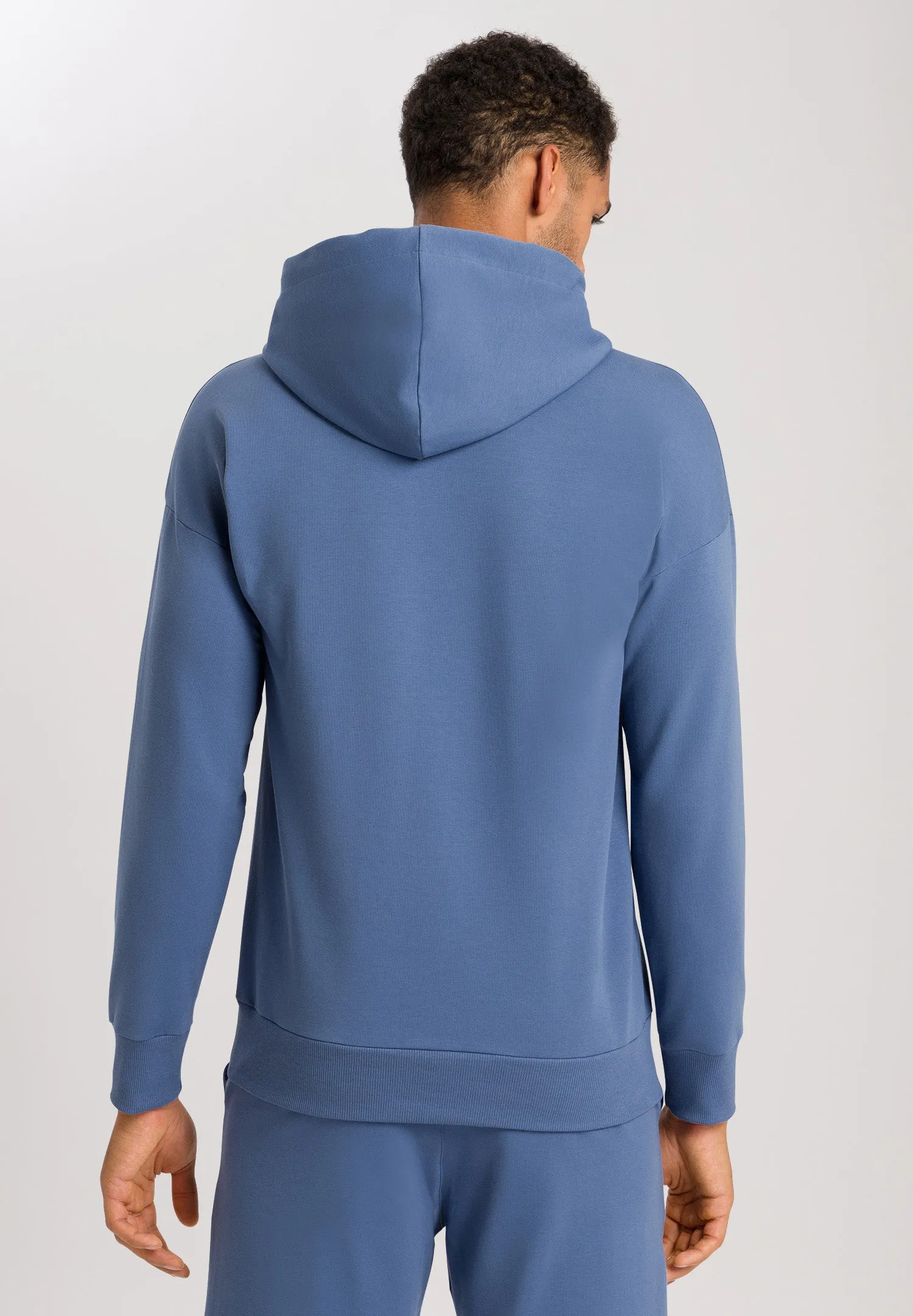 Natural Living Organic Cotton French Terry Hoodie | Slate Blue 75962-2642