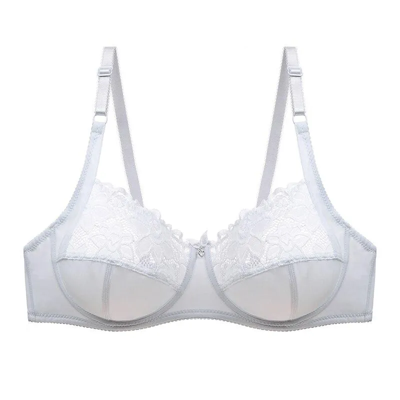 New Women Bras Ultra Thin Plus Size Bralette Sexy Lace Underwear Brassiere Adjustable CD Cup Bras