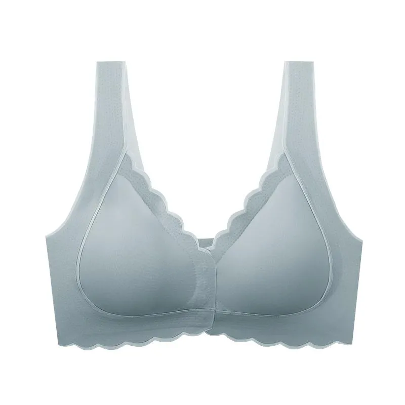 Sexy Push Up Bra Front Closure Brassiere Wireless Vest Bras For Women Solid Lingerie