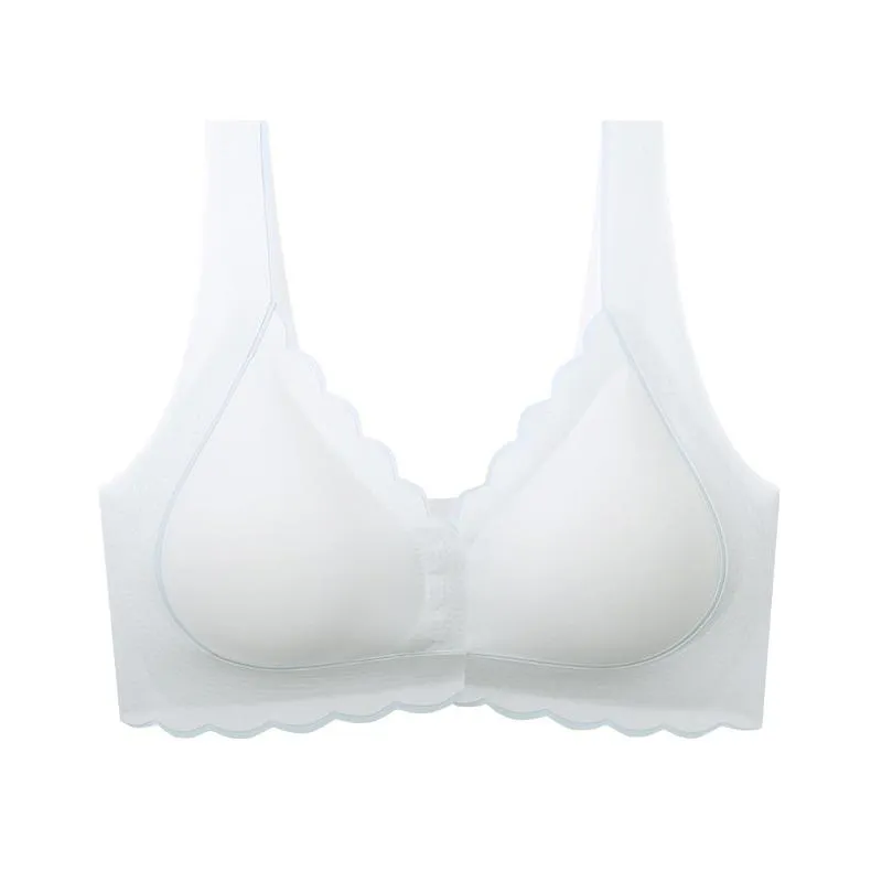 Sexy Push Up Bra Front Closure Brassiere Wireless Vest Bras For Women Solid Lingerie