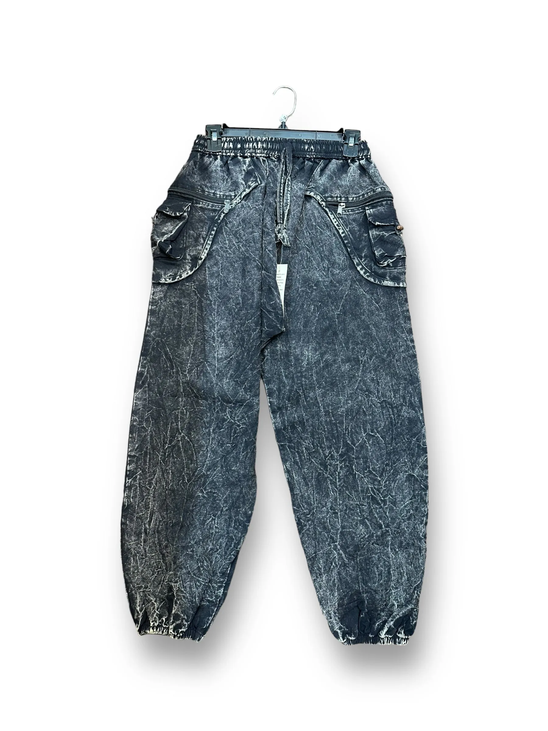 Stone Washed Harem Pants